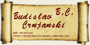 Budislav Crnjanski vizit kartica
